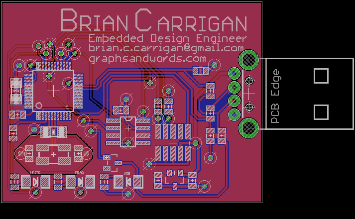 USB Business Card Layout